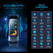 Load image into Gallery viewer, Smart watch Men sport digital fitness watches heart rate monitor blood pressure bracelet health smartwatch ECG,HRV,PPG

